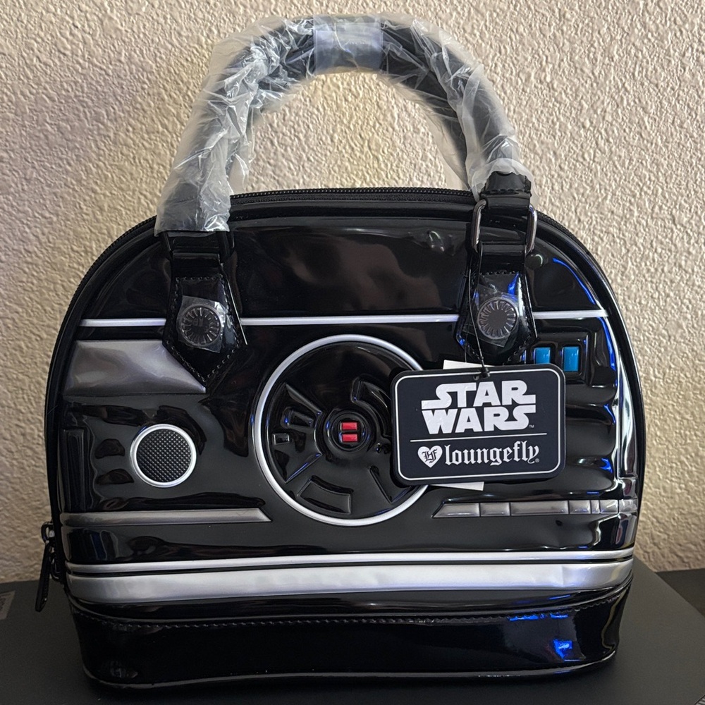 Loungefly BB-9 Star Wars Black And Silver Dome Bag And Wallet